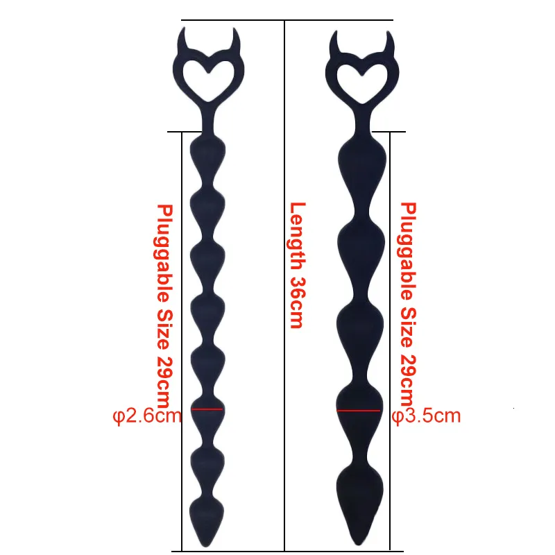 Anal Toys Super Long Silicone Big Beads Balls Butt Plug Adults Sex Toy Anus Masturbator Dilatodor Expander Pro_voghion.com
