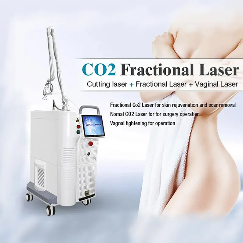 CO2 Laser Tattoo Removal skin rejuvenation Fractional Nanometer 10600nm Multifunctional Beauty Machine Blackhead acne scar repair