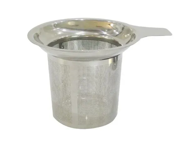 Nytt ankomst i rostfritt stål Mesh Tea Infuser återanvändbar sil lossa tebladfilter mode