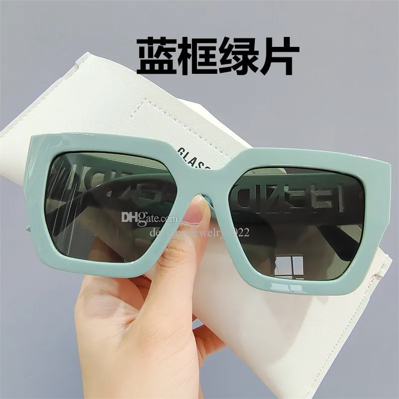 Designer SunGlasses Fashion Women's Summer Sunglasses Beach Round Face and Big Faces 2023 New UV-proof Makeup Artifact Sun glasses for Woman wide frame&box eyewear