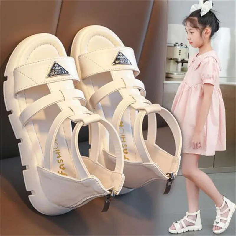 Children Girl Sandals Summer Slippers Toddler infant Beach Slides Princess Shoes Soft -bottom Kids Baby Sports Sandal