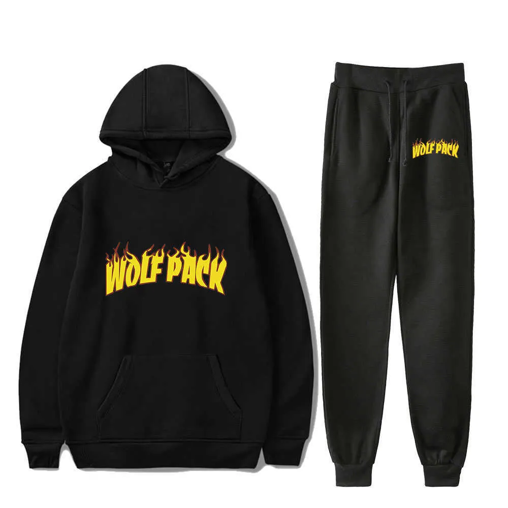 SSSniperWolf Hoodie Anuel And Jogger Set Unisex Harajuku