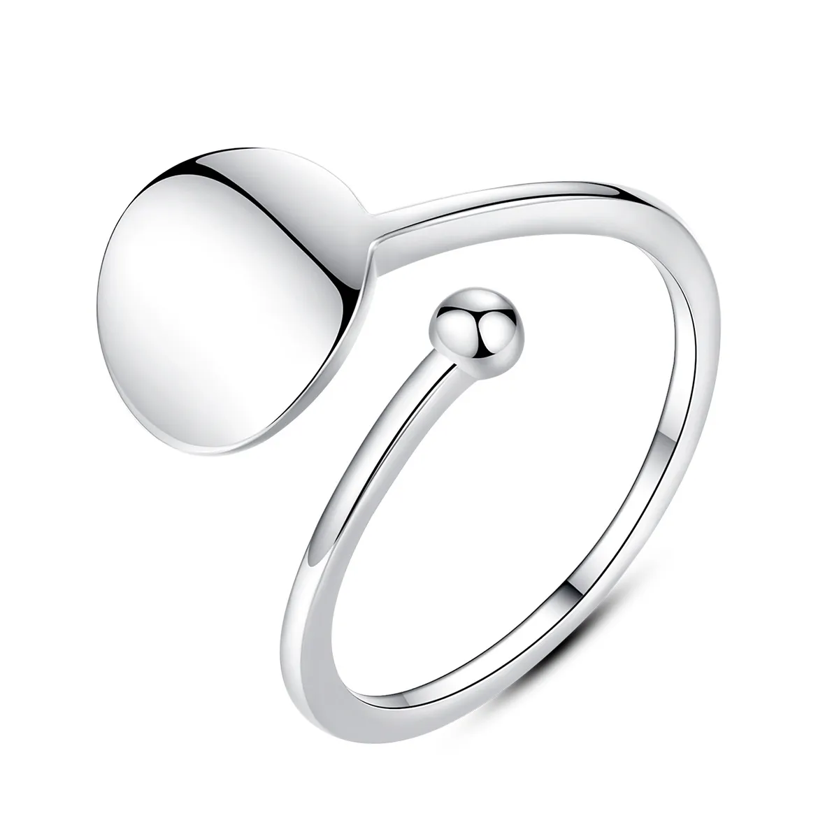 مصمم مخصصة للنساء قابلة للتعديل حلقة رنين فاخرة مرآة التصميم الفائقة الفائقة S925 Silver Ring Charm أنثى هدية المجوهرات الحلقة الرائعة