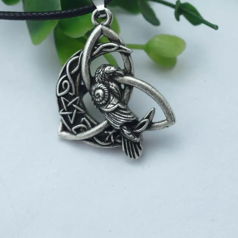 Chains Witch Fashion Moon Crow Pendants Necklace Raven Talisman Jewelry