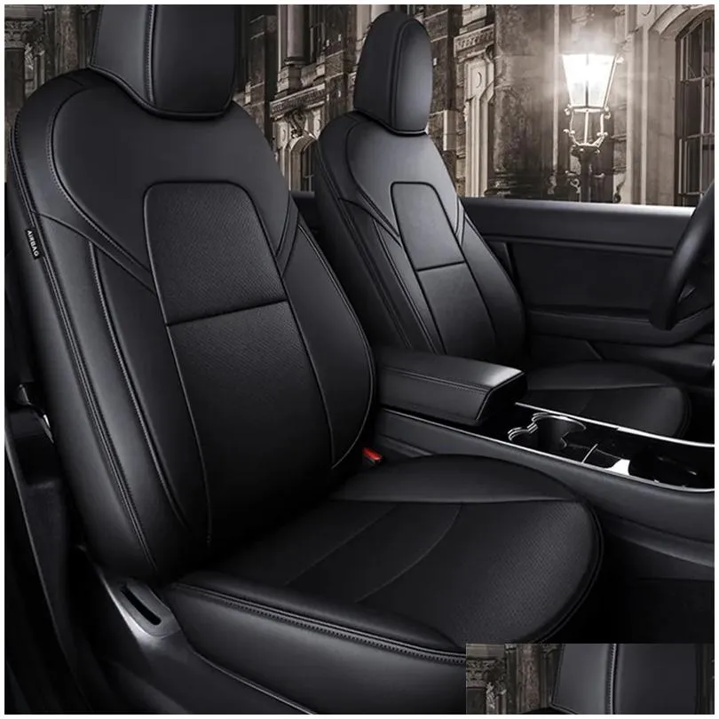 Housses De Siège De Voiture Accessoires ER Pour Tesla Model X Cuir De Haute  Qualité Ajustement Personnalisé 6 Places Coussin 360 Degrés Fl Ered Modelx  Uniquement Ma Dhsug Du 233,32 €