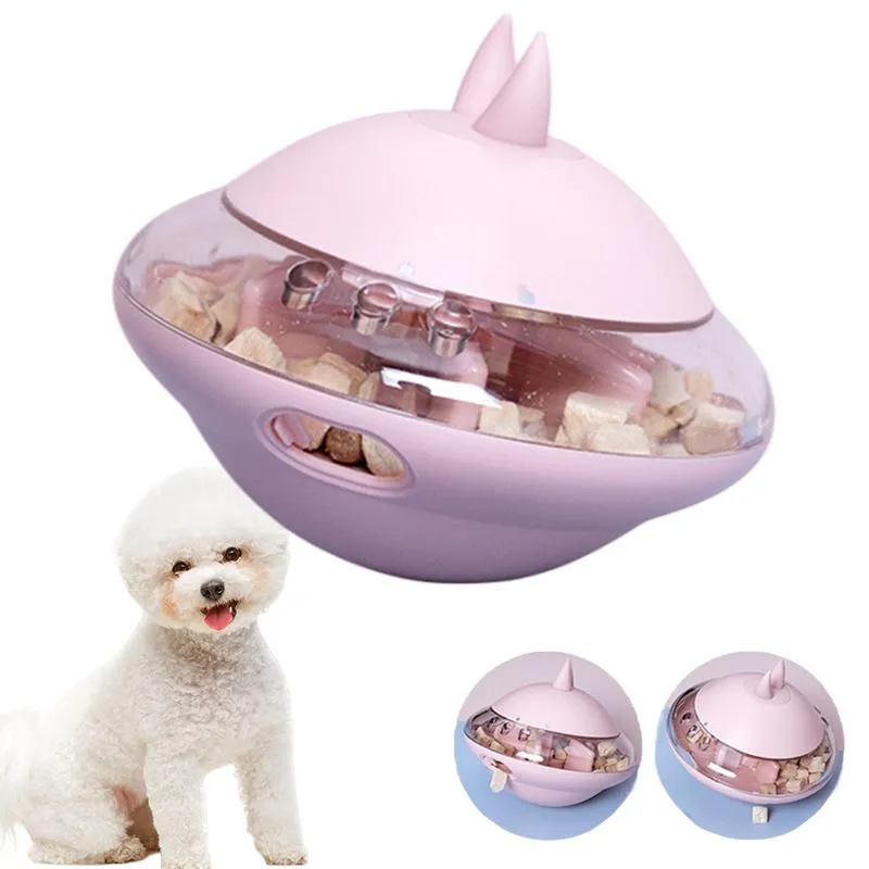 Toys Dog Food Feeder Toys Flying Saucer Interactive Pet Ball Toys Slow Feeding Puzzle Training Dog Treat Toy Ball for Dog Accessories