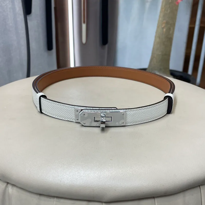 KY Damen H06985318 Belt Damen Modedesigner Gold und Silberschnalle Leder höchste Qualität Retactable Beltgift für Freundingift Box H001