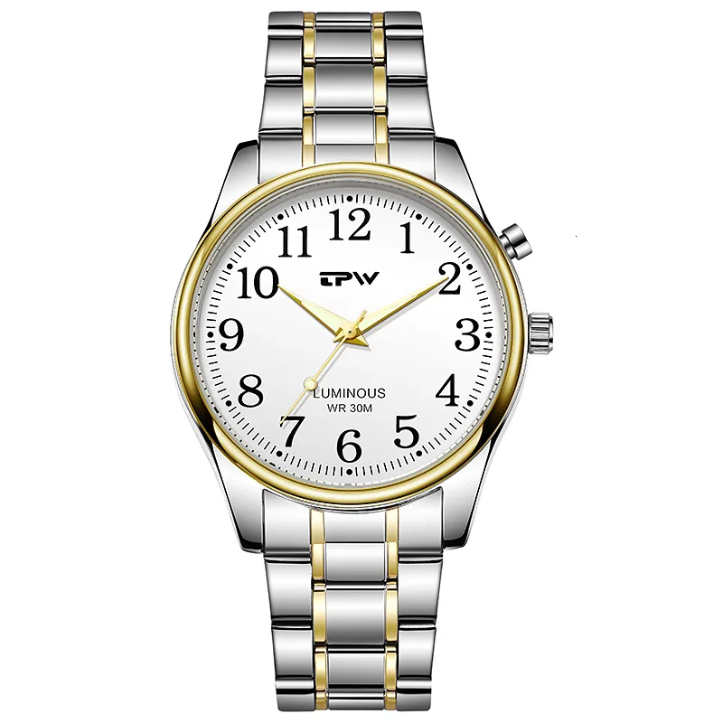 Full Luminous Face Atomic Wristwatch With 40mm Dial Easy Reader