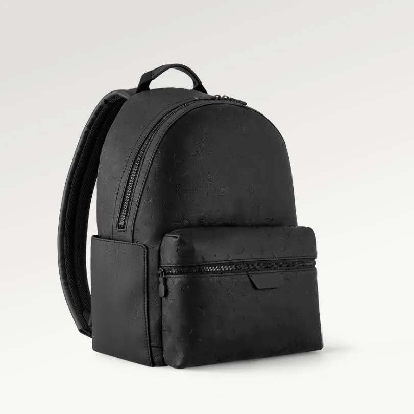 DHgate Genuine Leather Mens Backpack Embossed Designer Satchel Laptop Bag for Travel School Black Grey Bags Luggage Accessories