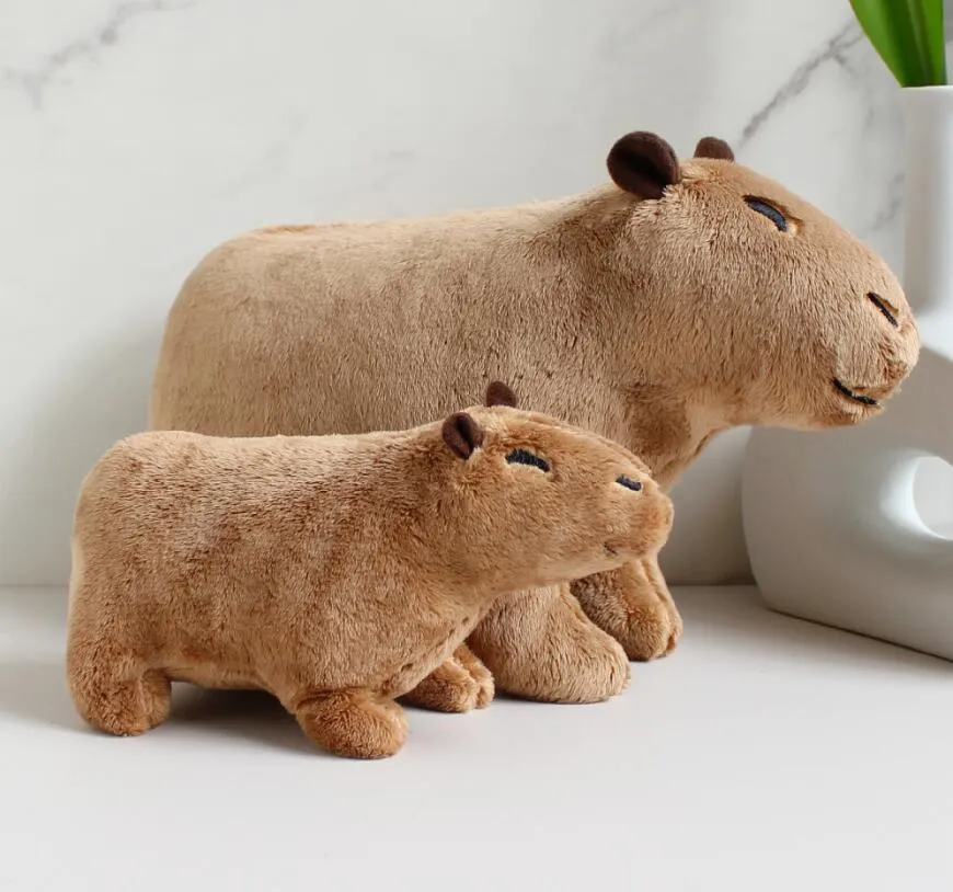 30cm realista Capybara Pelúcia Brinquedo Presente de Desenho animado para o  aniversário das crianças