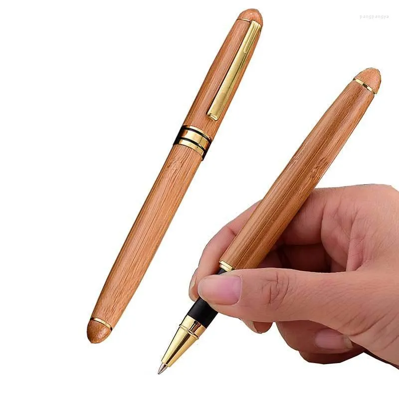 60st Bamboo Wood Handle Ballpoint Pen Rollerball Signature Business Office Fountain