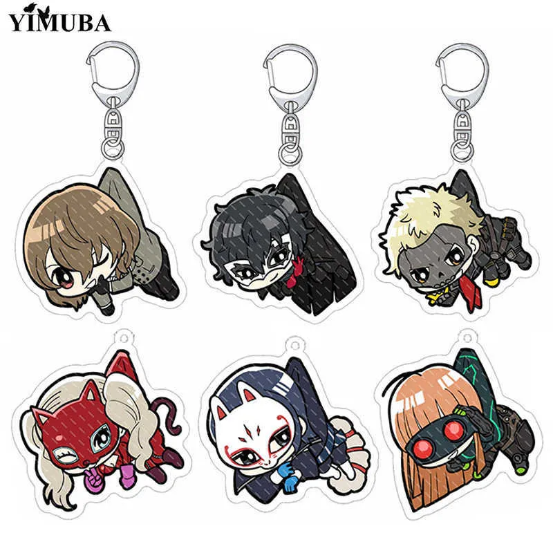 Save Big on Bulk Anime Figure Keychains Anime Keychains: Persona Cute  Figures Goro Akechi, Anne Takamaki, Makoto Niijima, Futaba Sakura Key Chain 