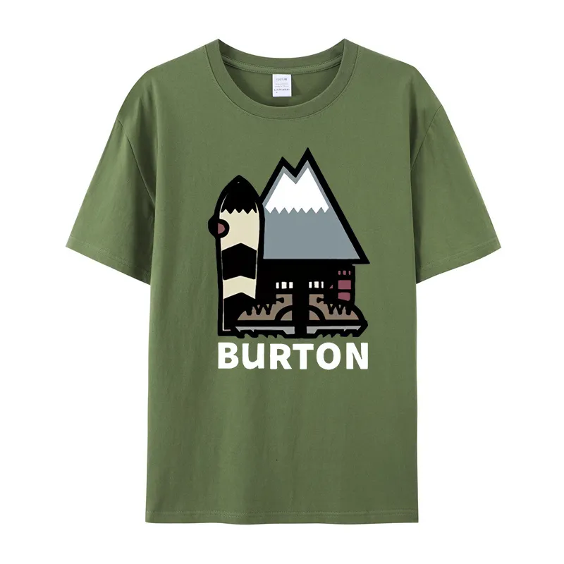 Erkek Tişörtleri Burton Snowboards T Shirt Boyutu 5xl 230509