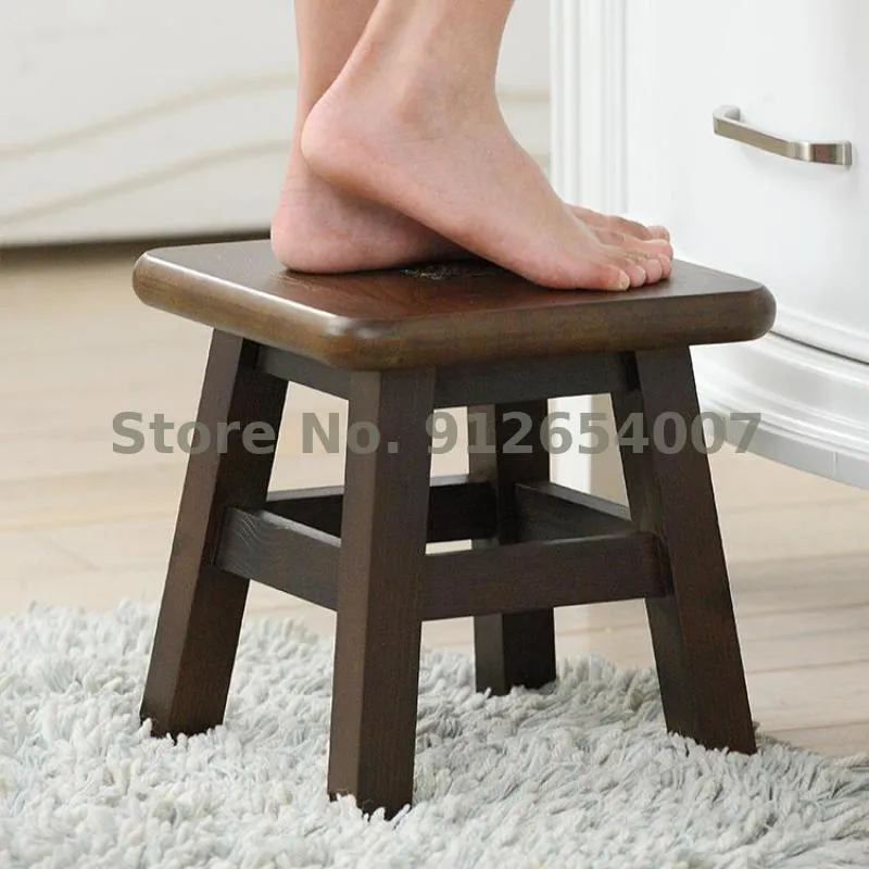 Ubrania do przechowywania garderoby w stylu europejskim proste stołek domowy stolik lite drewno małe ławkę salon stolik kawowy sofa podnóżka