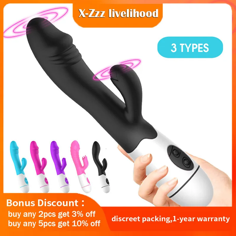 Trilnaald 30 Snelheid G-spot voor Vrouwen Dildo Masturbatie Konijn l Clitoris Massager Vrouwelijke Stimulatie Volwassene_voghion.com