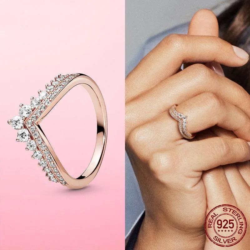 Fedi Nuziali Firmate Anello Da Dito In Zircone A Cuore Triplo