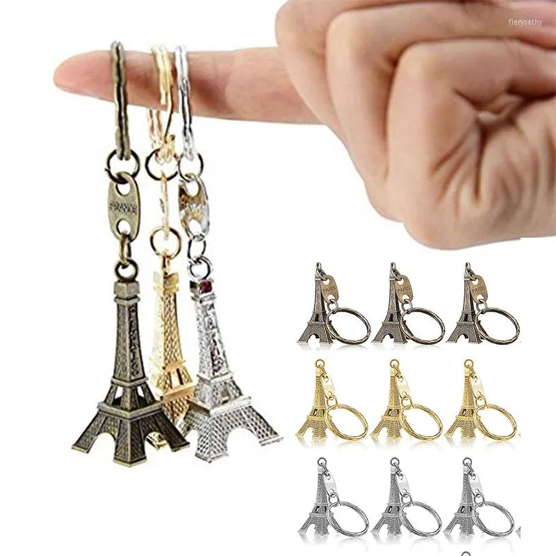Keychains Eiffel Tower Keychain Retro Decorations Purse Charms Statue Model Prom French Souvenirs