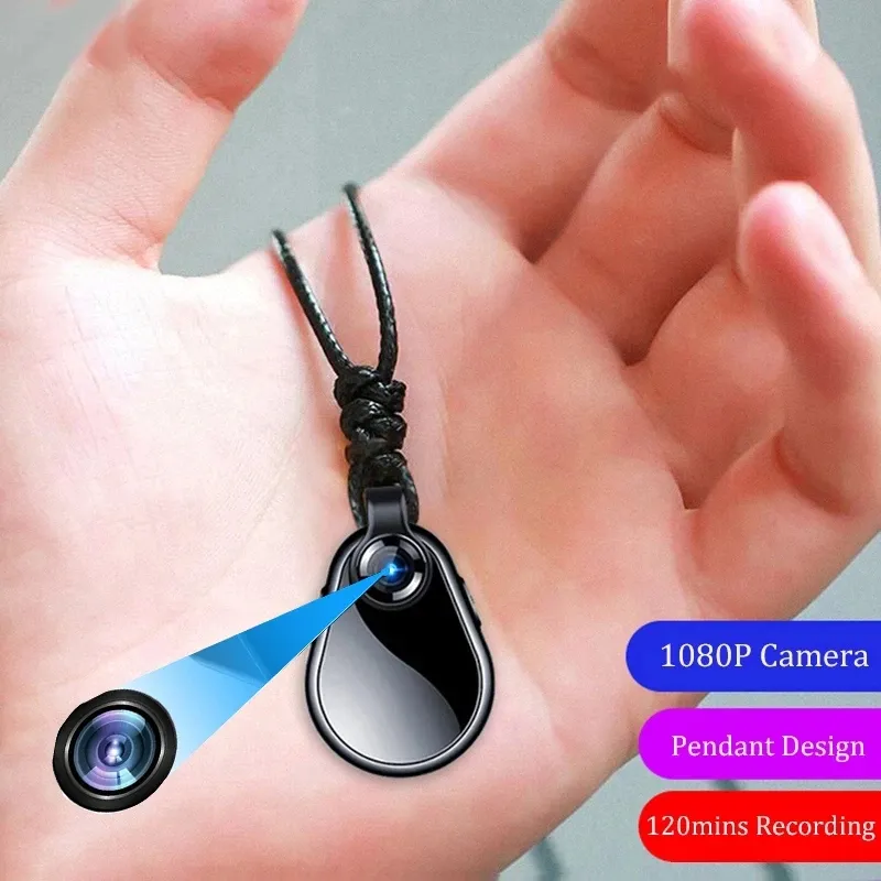 Mini Videocamera Portatile 1080P HD Secret Wearable Micro Cam Espia Video  Registratore Vocale Sport Clip Collana Small Body Wide Angle Cam Da 25,33 €