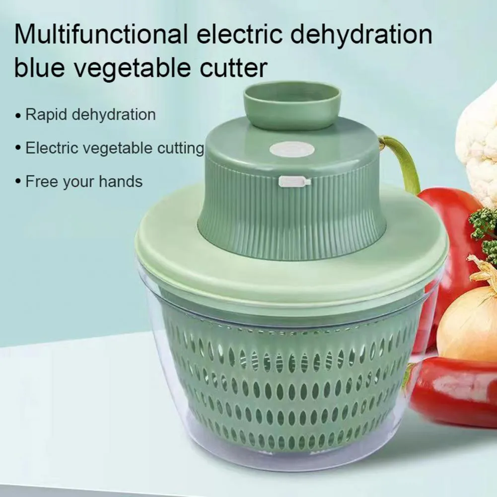 Electric Vegetable Dehydrator,Kitchen Fruit and Vegetable Dryer,4L Wireless  USB Salad Spinner Dehydrator for Fruit Vegetables, Large Capacity Salad