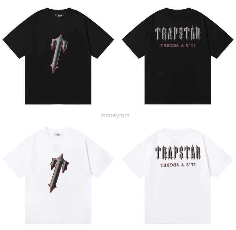 Designer Fashion Clothing Tshirt Tees Trapstar Tee Amerykański swobodny nadruk Krótki rękaw Lato Zrelaksowany Unisex Bawełniana koszulka Moda Luksusowy Casual Bawełniany styl uliczny