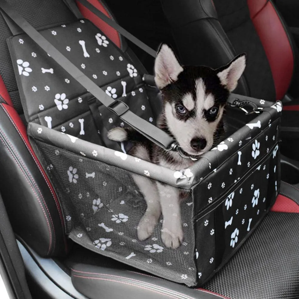 حاملة CARIR DOG CAR CAR CARRIRE BAG سلة مقاومة للماء قابلة للطي أرجوحة أليف حاملات الناقلات لكلاب القط الصغيرة السلامة شبكة السفر