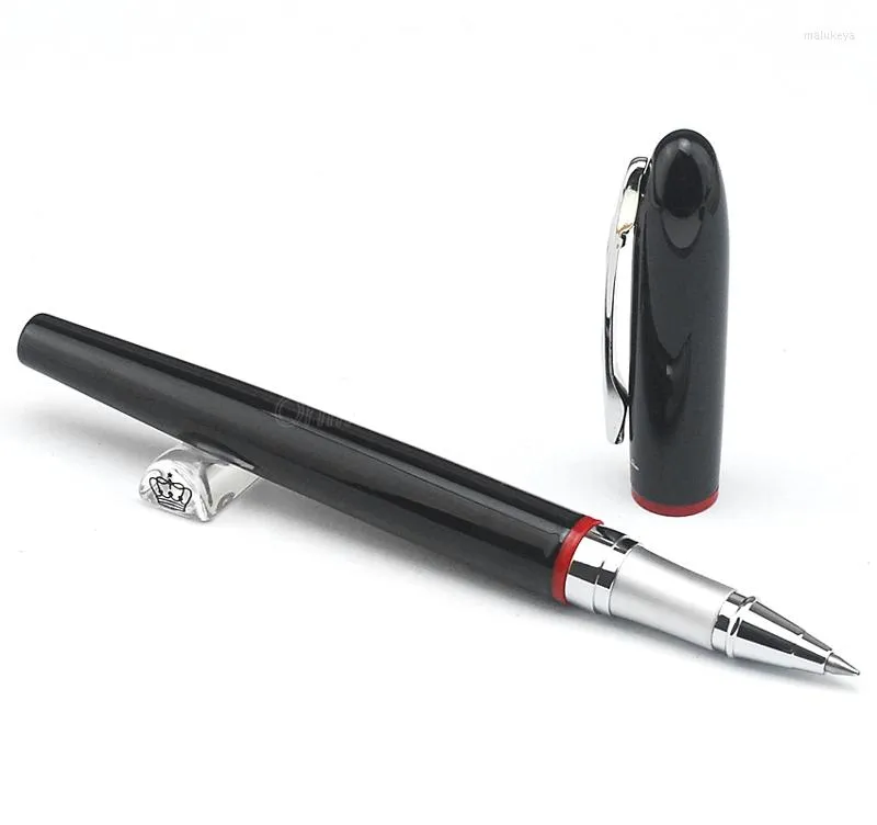 Picasso 907 marka Montmartre Pimio Metal Black Roller Ball Pen with Red Pierścień Oryginalne pudełko Fine Nib Writing Gift