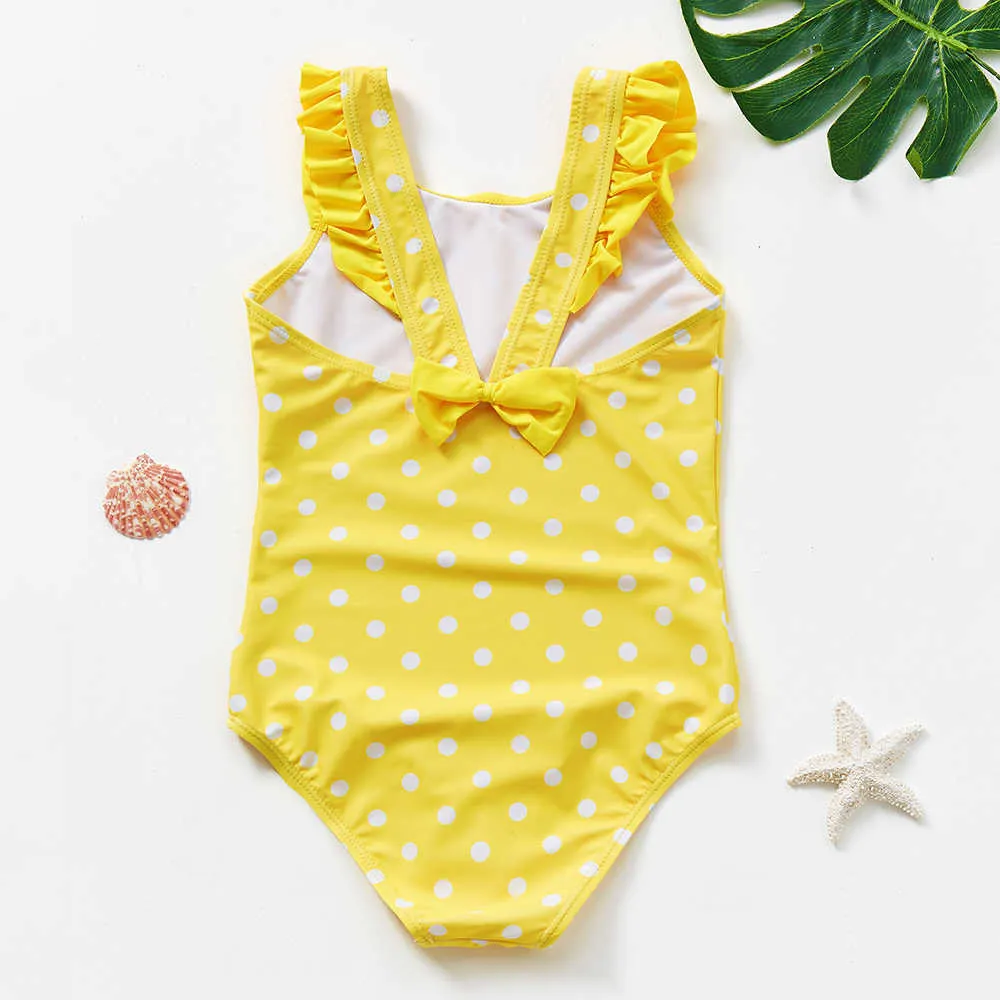 Children's Swimwear 2-10 year old toddler baby girl one piece children's beach swimsuit ST246 P230602