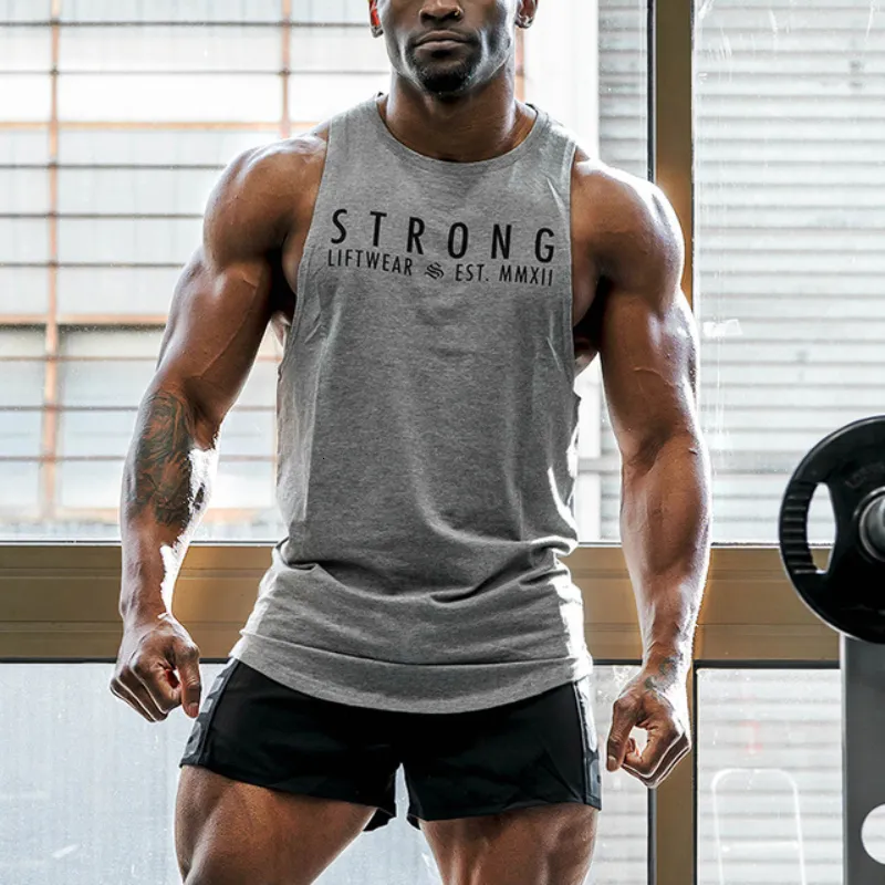 Men s Workout Tank Top Breathable Polyester Gym Vest Sleeveless Crew Neck Sweat Resistant Comfortable Casual Black Grey White