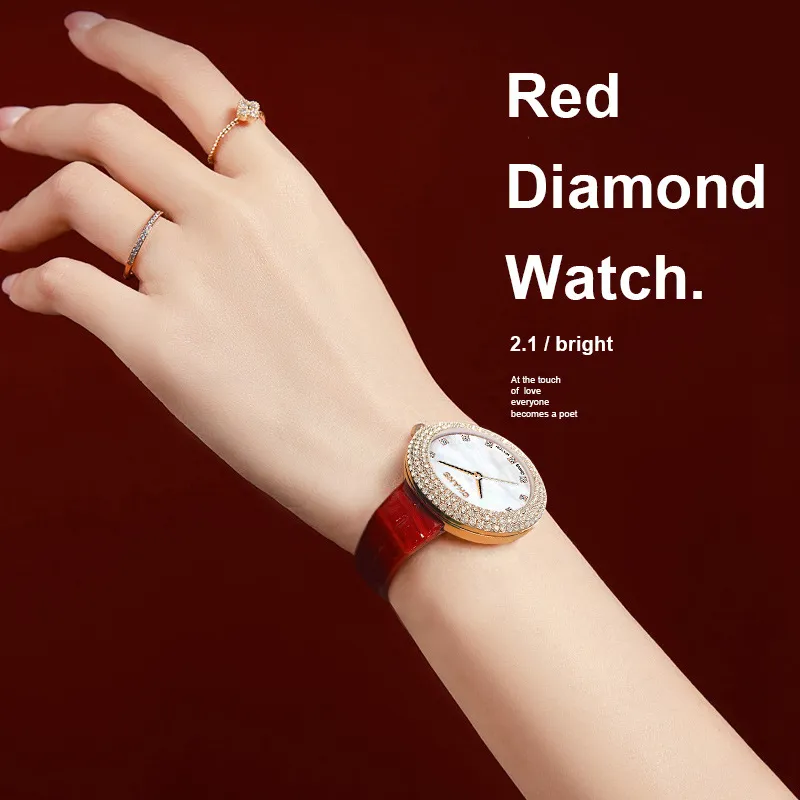 Womens Watch Designer High Quality Watch Diamond Students Luminous Ins Wind Children Girls Junior High School Quartz Waterproof