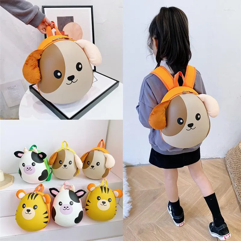 Sırt çantası süper sevimli hayvan çocuklarının okul çantası eva moda anaokulu Koreli erkek ve kız çocukları