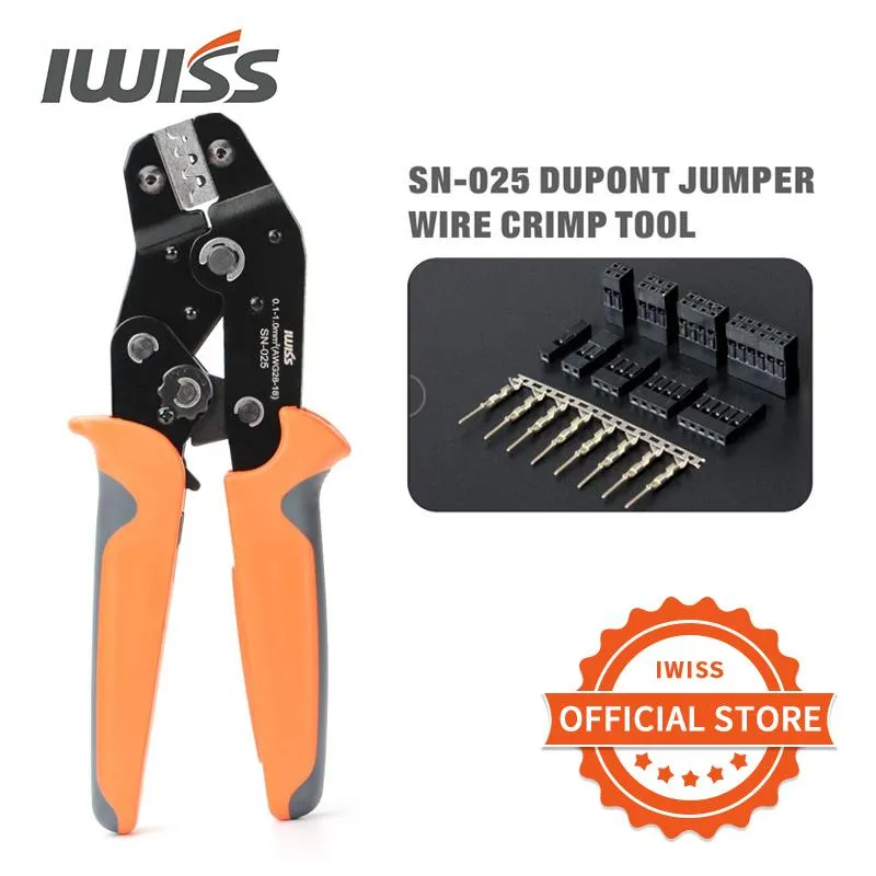 Tang IWISS SN025 F Crimp Dupont Terminal Crimp Tool AWG 2818(0.11mm²) for MINIPV Connectors Molex KK 396 Micro Timer Connectors