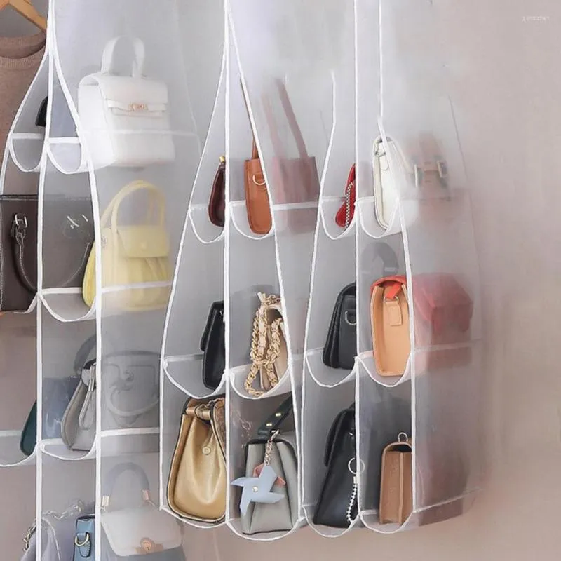 Acrylic Handbag Storage Bag Holder Transparent Thin 6 8 Pockets
