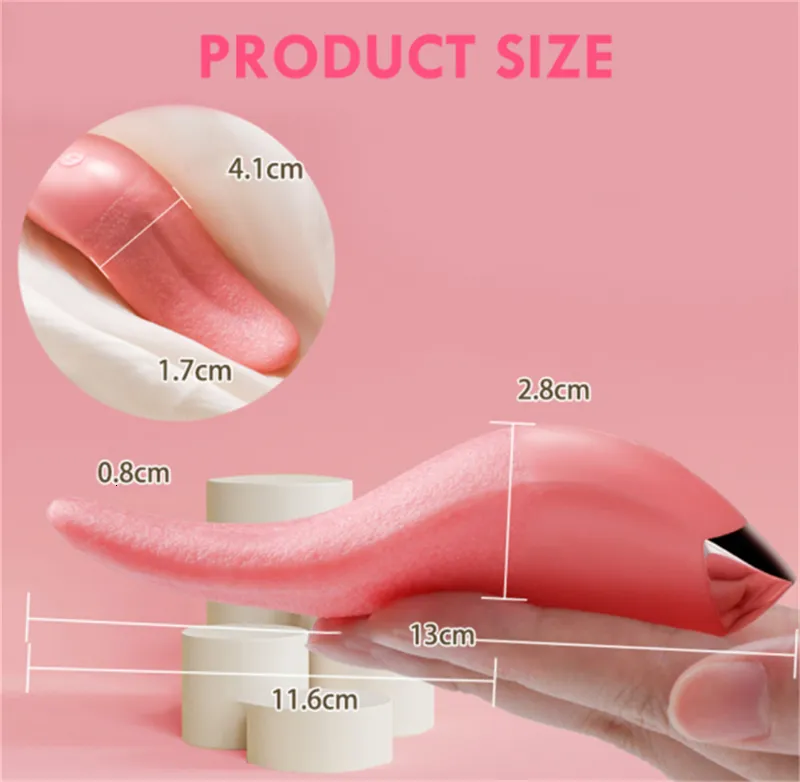 Vibrators Zachte Tong Verwarming Likkende Vibrator l Tepels Clitoris Stimulator Seksspeeltjes voor Volwassenen voor Vrouwen fr_voghion.com