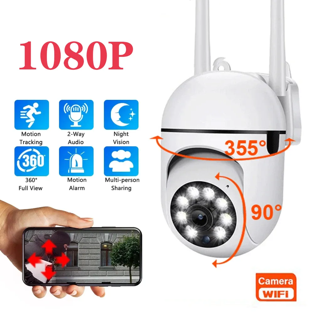 5G WiFi Surveillance Cameras 1080P IP Camera HD IR Full Color Night Vision Security Protection Motion CCTV Outdoor Camera