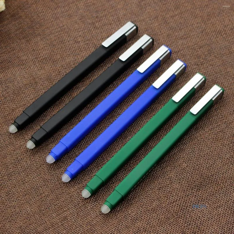 24pcs Quadrupole Can Wipe Neutral Pen Metal Clip Friction Ball High-end Quad