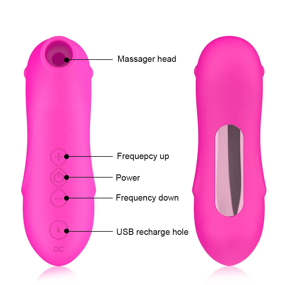 Vibrateurs de succion orale vibrateur femelle G Spot Clitoris mamelon ventouse masseur stimulateur érotique femmes Masturba_voghion.com