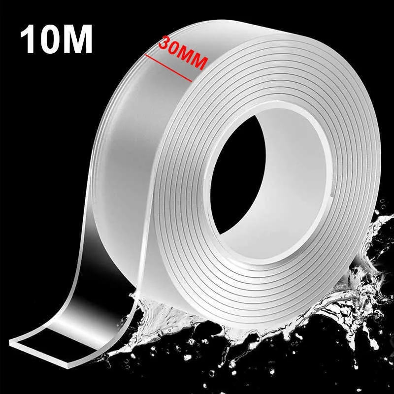 New 2 10M Double Sided Adhesive Clear Double Sided Tape Heavy Duty  Transparent Washable Ultra Strong Two Sided Mounting Clear Double Sided  Tape Strips For Decoration From Doorkitch, $6.33