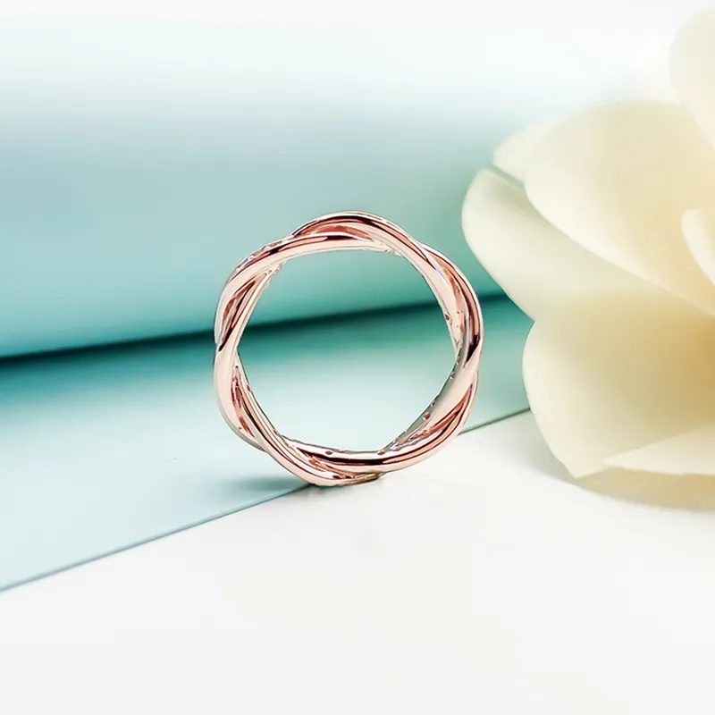 Pandora gold twist ring online