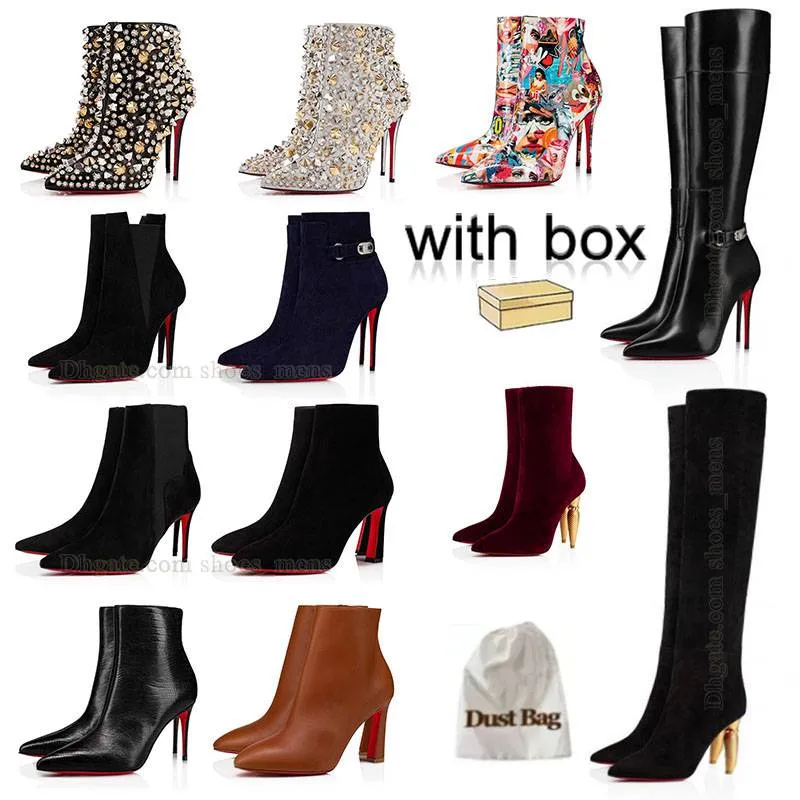 Women s Thigh High Cowgirl Boots 2024 Red Bottoms Over the Knee Pointed Toe Western Booties