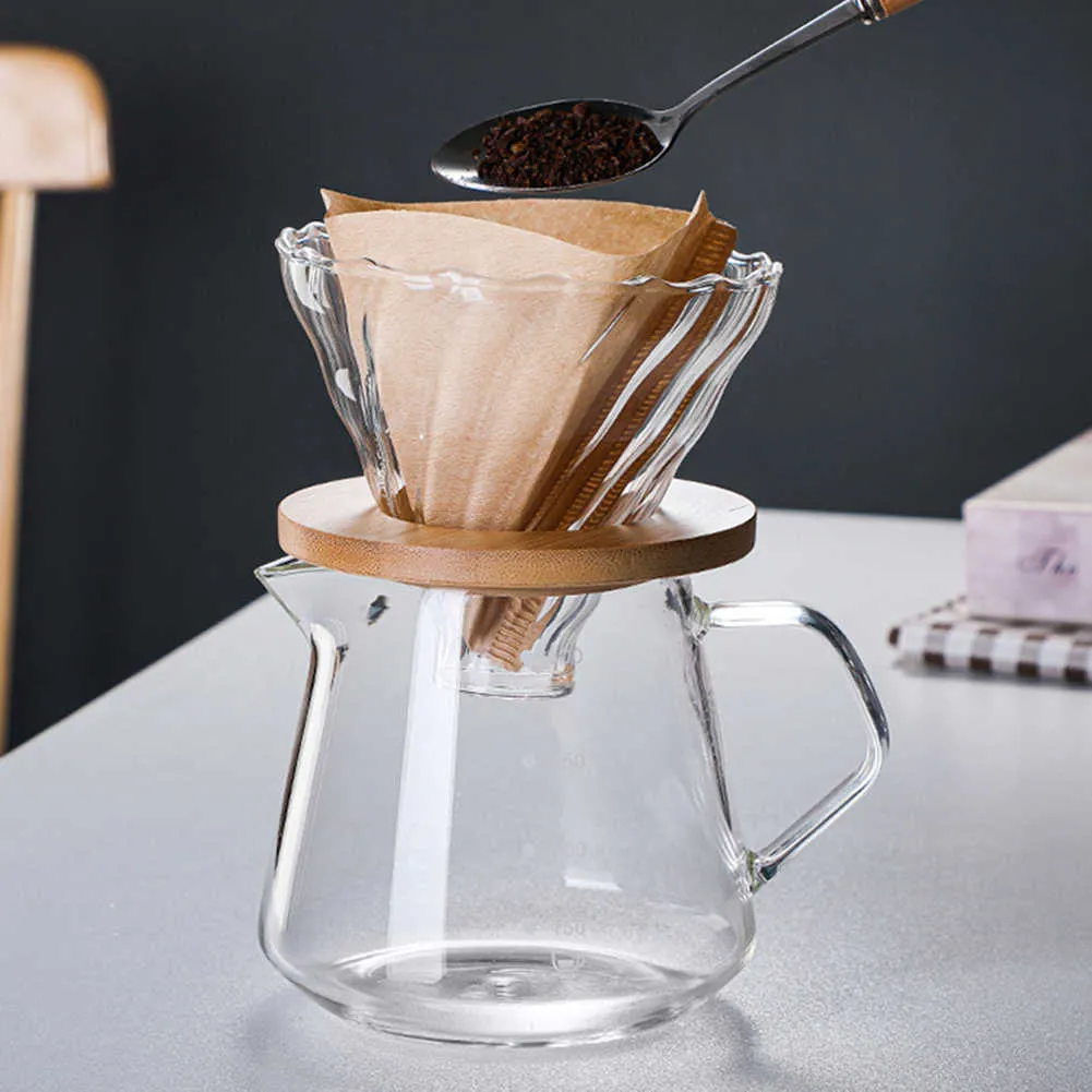 Foldable Coffee Dripper Glass Coffee Dripper Immersion Hopper Pours