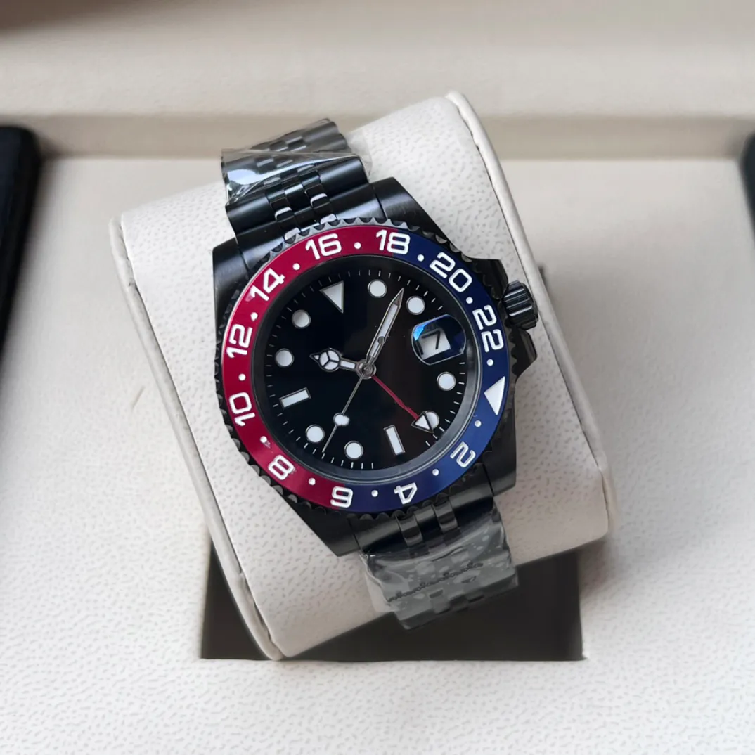 Designer Watch Brands Rolx 12 Styles Black Watch Automatic Mens Luxury AAAA Watches Gmt Ceramic Bezel 40 904L 126720