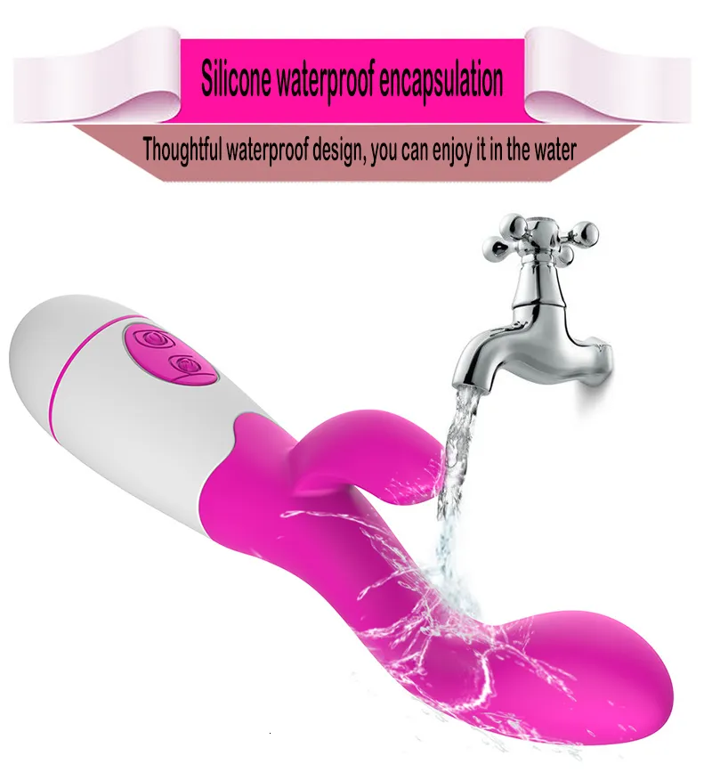 Vibratoren 30 Geschwindigkeit G-Punkt für Frauen, Dildo, Masturbieren, Kaninchen, Klitoris-Massagegerät, weibliche Stimulation, Erwachsene_voghion.com