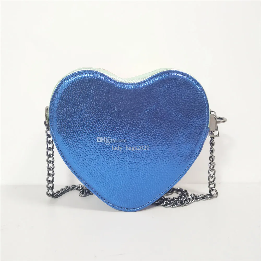 New Kurt Geiger Kensington Mini Heart Chains Bag Lady Luxury Rainbow Crossbody Shoulder Bag Purse Zipper Designer Handbags 5A Level Small Messenger Cross Body Bags