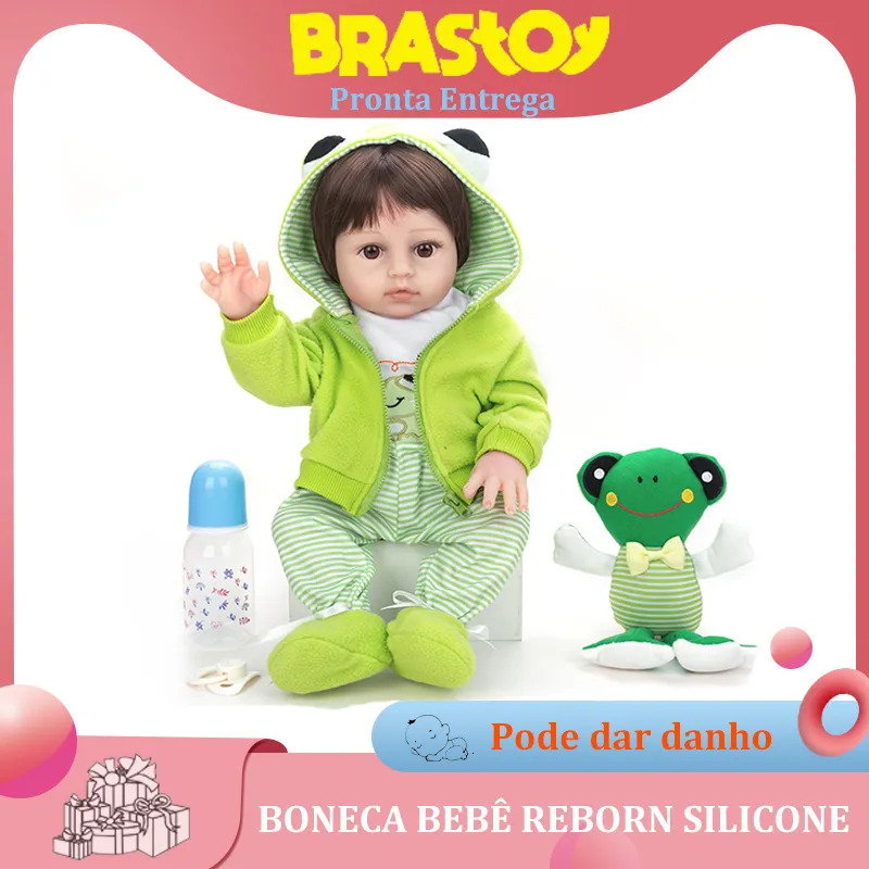 Bonecas Baby Baby Reborn Boy 48cm 100 silicone pode tomar banho pronto para entrega 230508