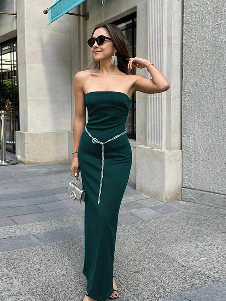 strapless maxi dress summer Striped A-Line Orange The colorful striped design adds a playful boho Strapless Maxi Dress for Women