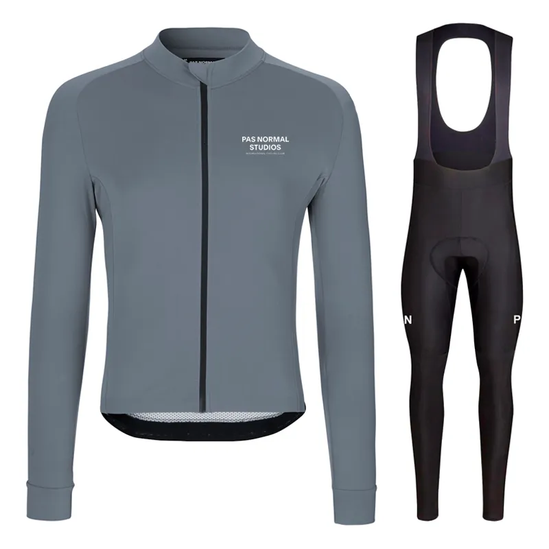 Cykeltröja set ropa ciclismo invierno hombre termica vinter cykling kläder grå män cykel cykelkläder termisk fleece lång ärmuppsättning 230509