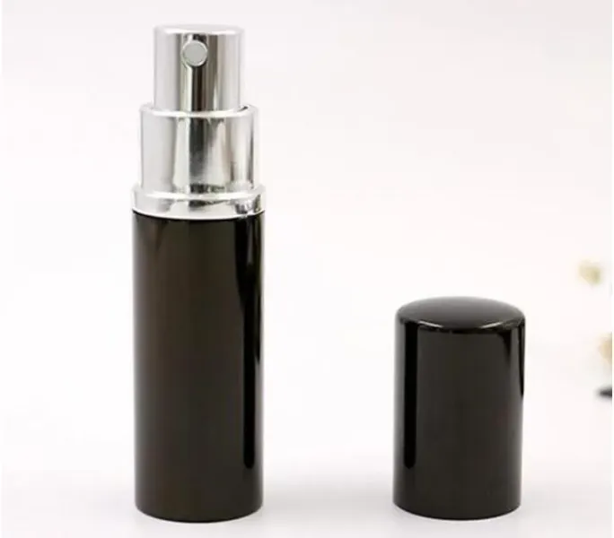 Black Color 5ml 10ml Mini Portable Refillable Perfume Atomizer Spray Bottle Empty Bottles Cosmetic Containers Bottles