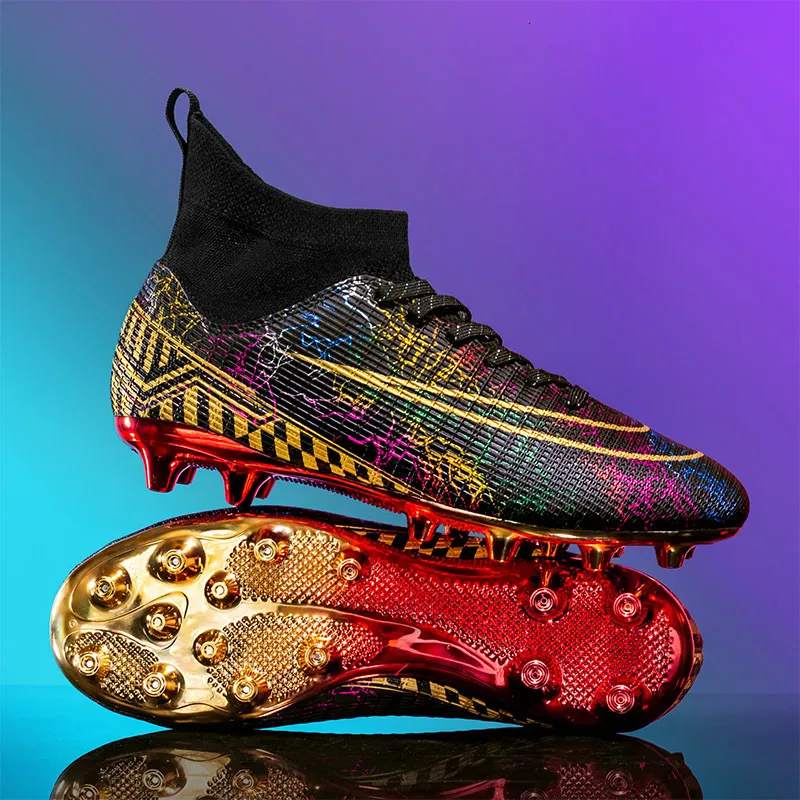 Scarpette Scarpe AliUps Taglia 35 46 Scarpe Da Calcio Dorate
