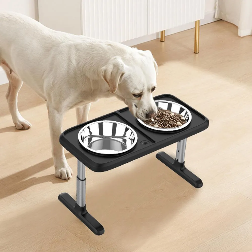 Feeding Stainless Steel Feeding Bowls Adjustable Elevated Feeder Pet Feeding Raise Cat Food Water Bowls For Large Medium Dogs wholesale