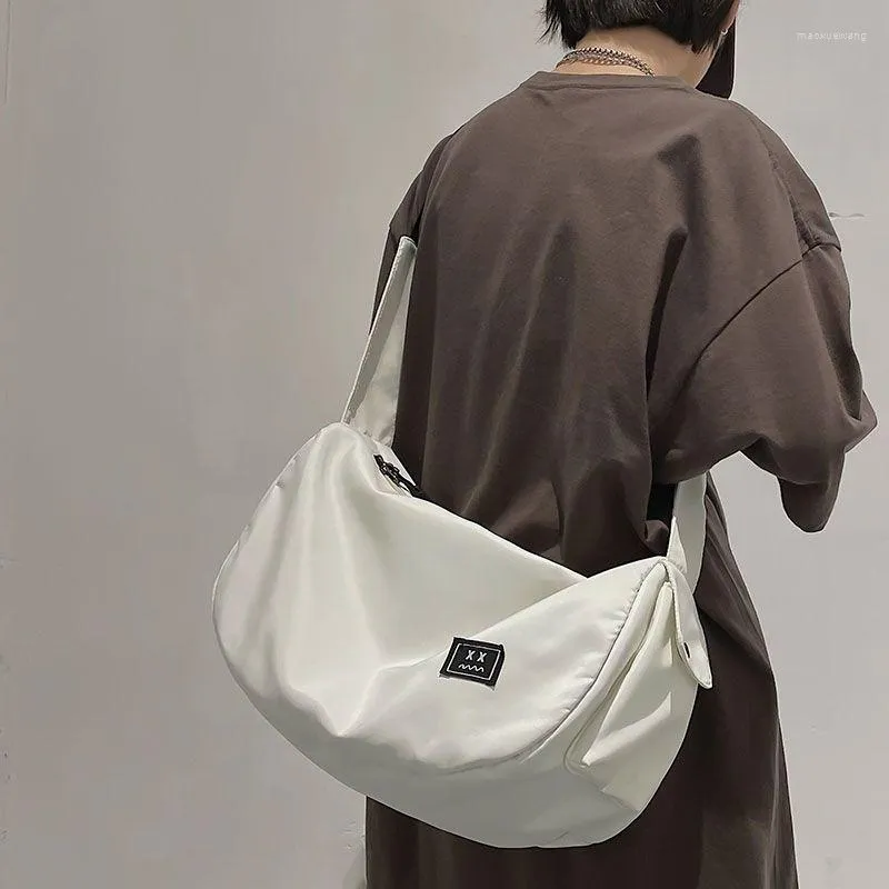 Evening Bags Harajuku Techwear Canvas Streetwear Hiphop Sling Aesthetic Man Gothic Crossbody For Women Handbag Bolsas Feminina Shoulder